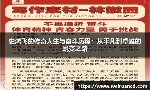 史鸿飞的传奇人生与奋斗历程：从平凡到卓越的蜕变之路